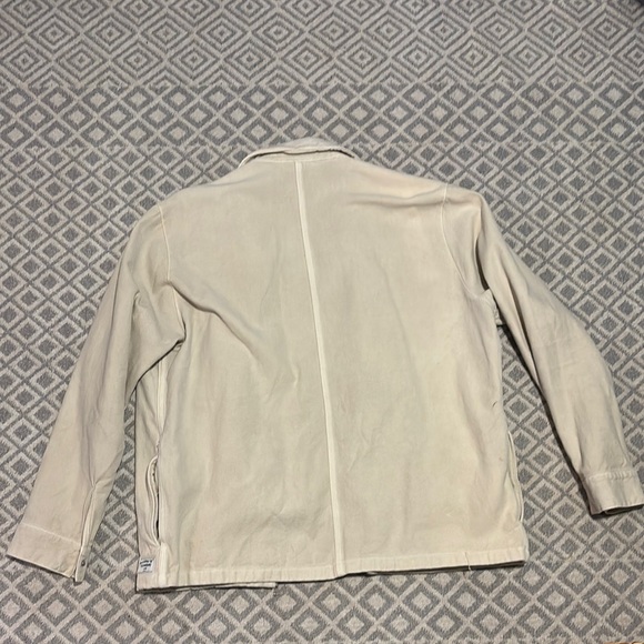 Zara Cream Lightweight Shirt Jacket with Long Sleeves and Casual Style - Picture 2 of 3